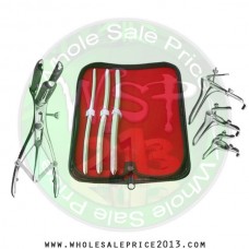  Hegar uterine dilator 3 pieces set, 7-8, 9-10, 11-12, mathieu, grave 3pcs